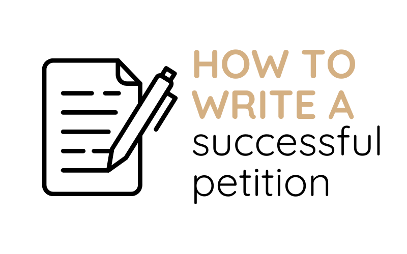 How to write a successful petition