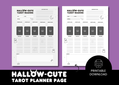 Hallow-Cute Tarot Planner Pages – Transform Your Fall Tarot Readings! 🎃✨