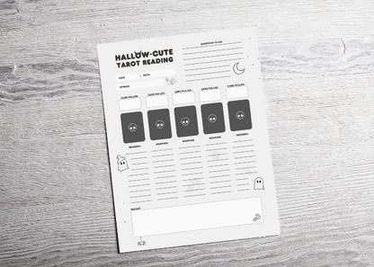 Hallow-Cute Tarot Planner Pages – Transform Your Fall Tarot Readings! 🎃✨