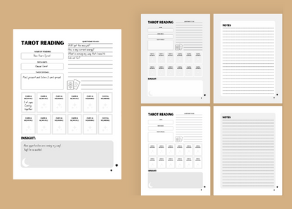 Witchy Printable Tarot Reading Tracker