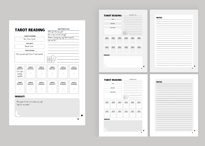 Tarot Reading Printable