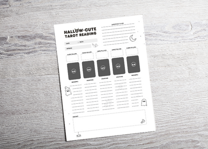 Hallow-Cute Tarot Planner Pages – Transform Your Fall Tarot Readings! 🎃✨