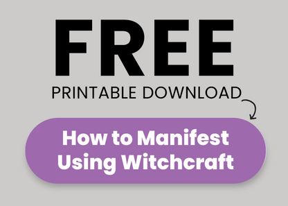 Free Printable Download: How to manifest using witchcraft