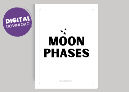 Moon Phases Digital Printable